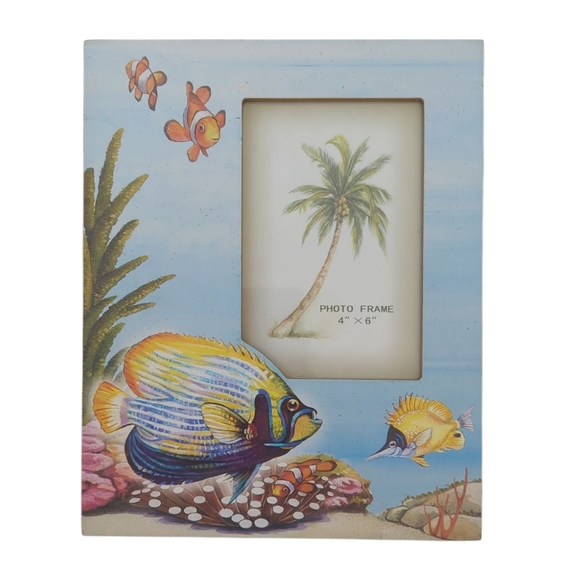 Other - Tropical Colorful Fish Wooden Picture Frame